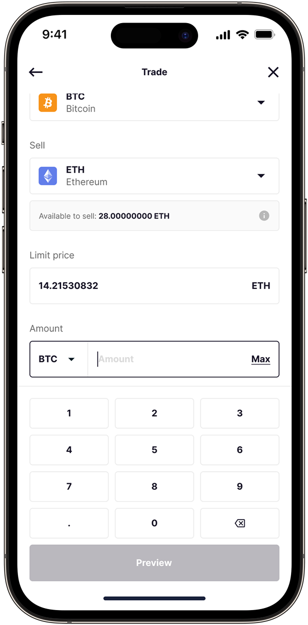 Available to sell balance with info icon